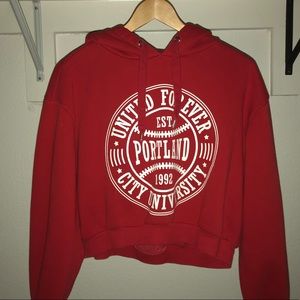 cropped hoodie